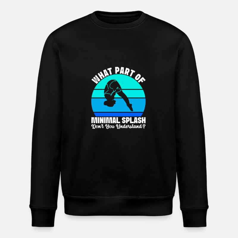 Diving diving board - Stanley/Stella ROLLER Unisex Organic Sweatshirt - black