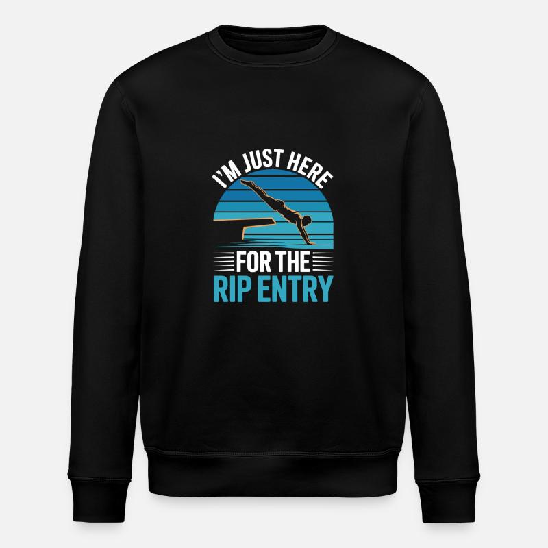Kunstspringen Turmspringer Sprungbrett - Stanley/Stella Unisex Bio-Sweatshirt ROLLER - Schwarz