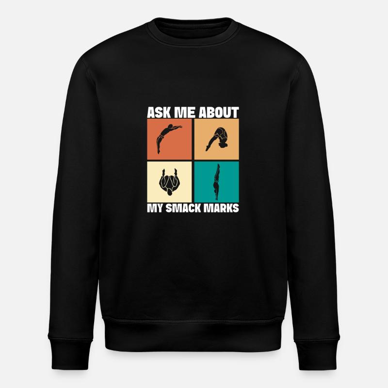 Diving diving board - Stanley/Stella ROLLER Unisex Organic Sweatshirt - black