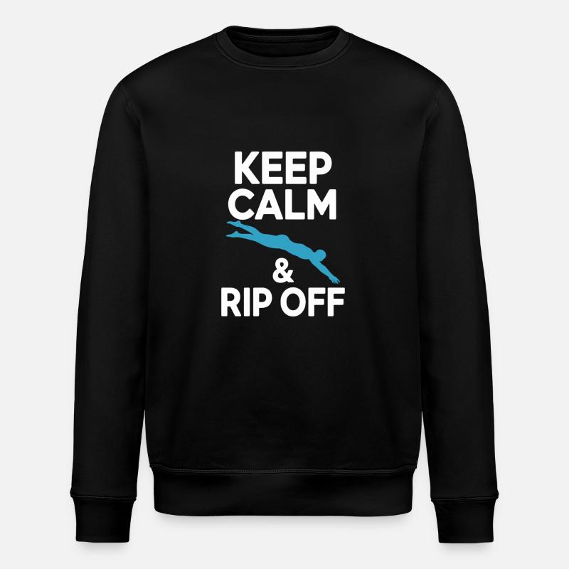 Diving diving board - Stanley/Stella ROLLER Unisex Organic Sweatshirt - black