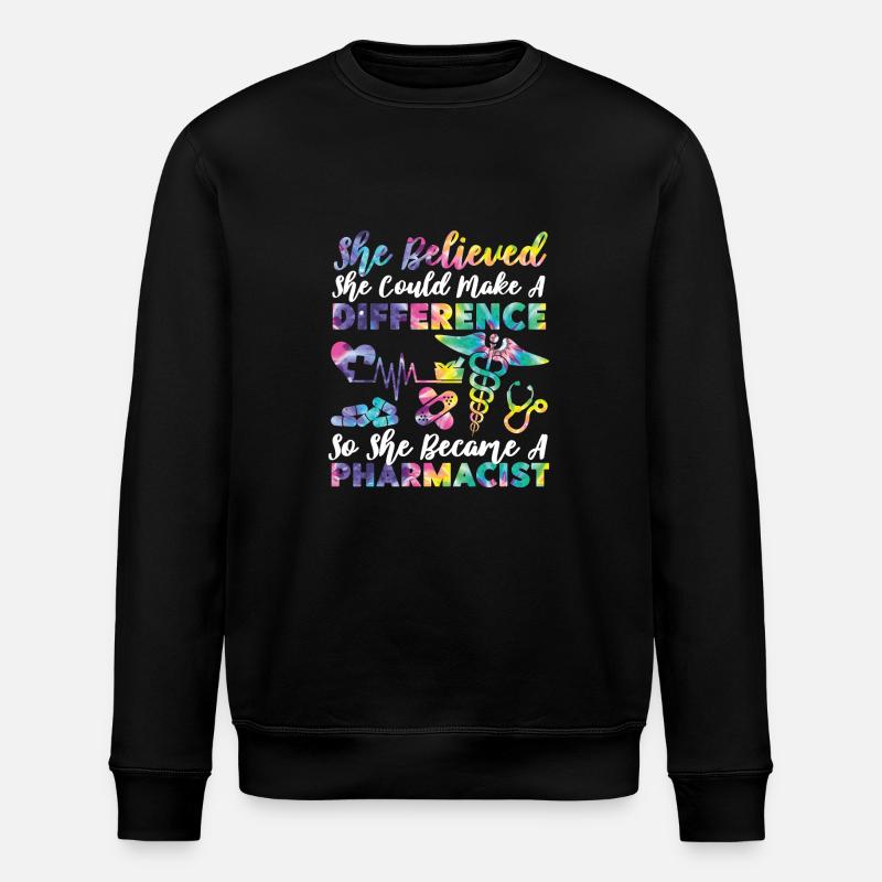 Pharmacy Tech Technician - Stanley/Stella Unisex Bio-Sweatshirt ROLLER - Schwarz
