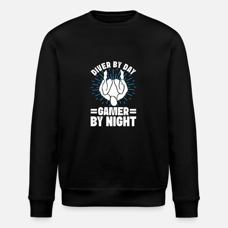 Diving diving board - Stanley/Stella ROLLER Unisex Organic Sweatshirt - black
