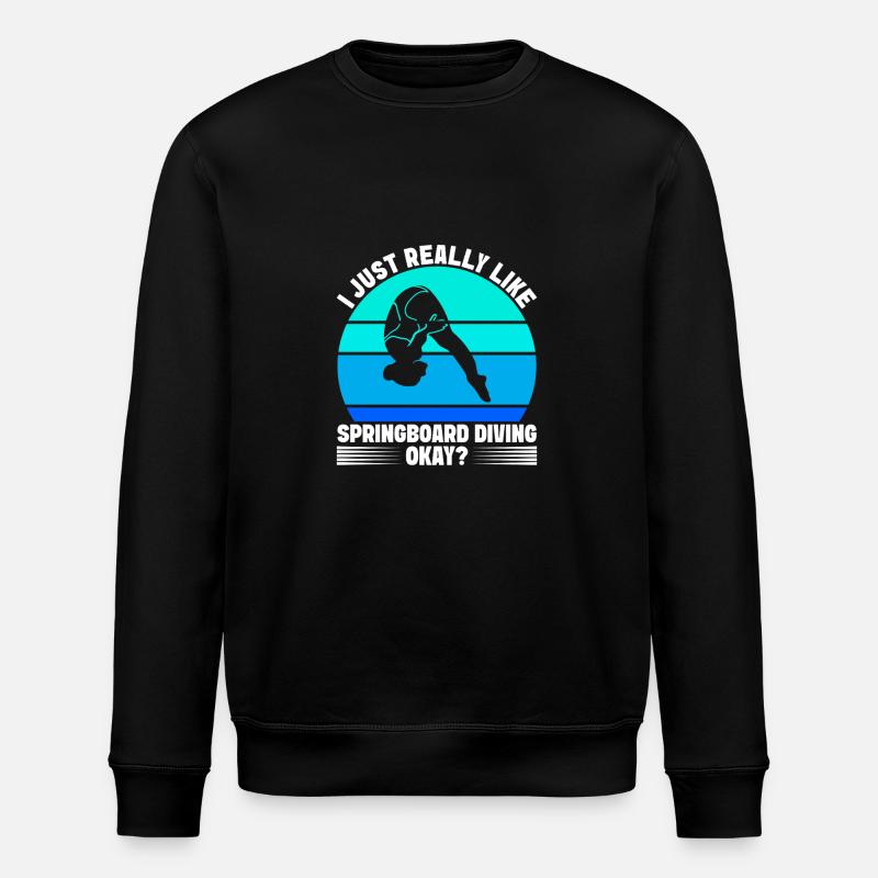 Plongeoir - Sweat bio ROLLER Stanley/Stella Unisexe - noir