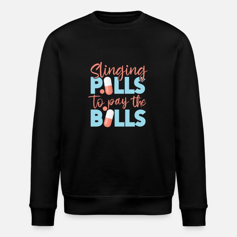 Pharmacy Tech Technician - Stanley/Stella ROLLER Unisex Organic Sweatshirt - black