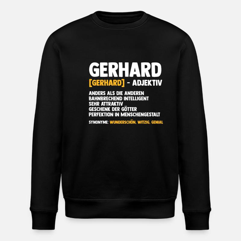 Gerhard - Stanley/Stella ROLLER Unisex Organic Sweatshirt - black