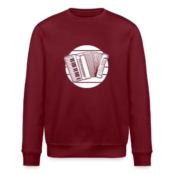 Akkordeon - Stanley/Stella Unisex Bio-Sweatshirt ROLLER - Burgunderrot - Vorne - Nik (191cm)