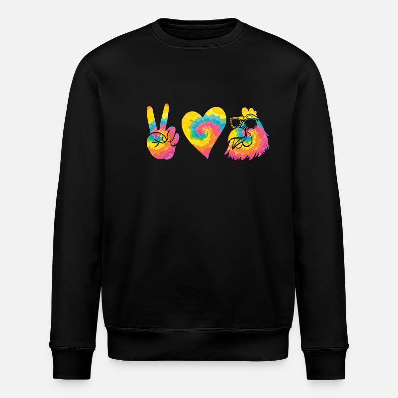 Chickens Hen - Stanley/Stella ROLLER Unisex Organic Sweatshirt - black