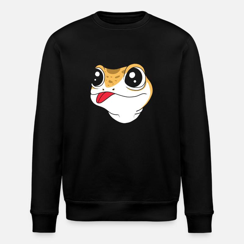 Leopard Gecko - Stanley/Stella ROLLER Unisex Organic Sweatshirt - black