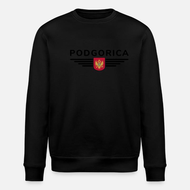 Podgorica Design – Capital moment - Stanley/Stella ROLLER Unisex Organic Sweatshirt - black