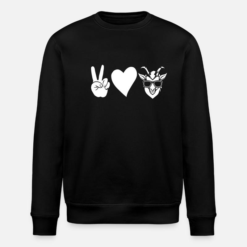 Chèvres - Sweat bio ROLLER Stanley/Stella Unisexe - noir