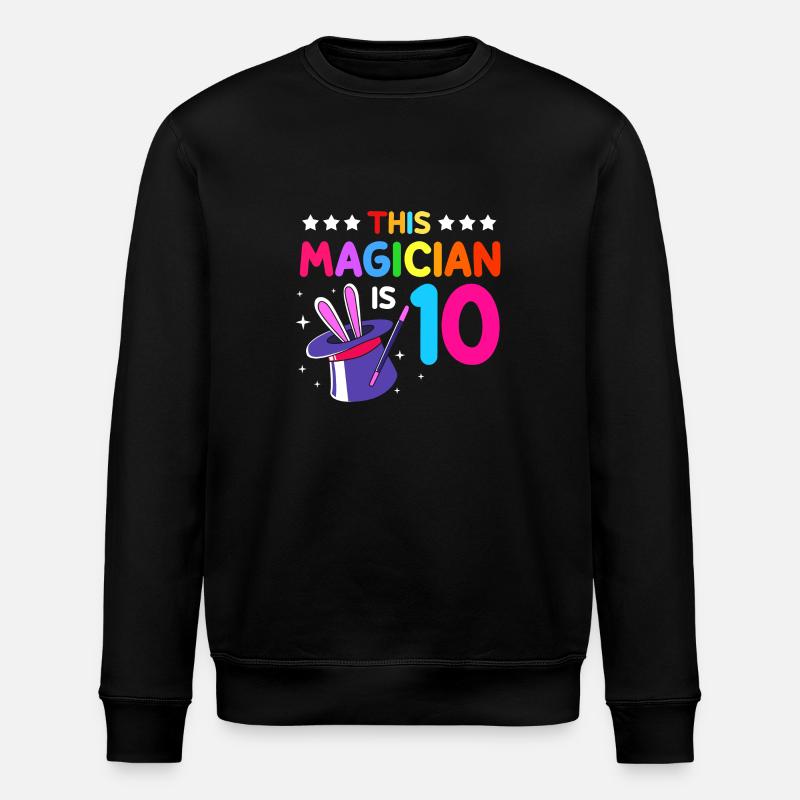 Zauberer Magie Magier - Stanley/Stella Unisex Bio-Sweatshirt ROLLER - Schwarz