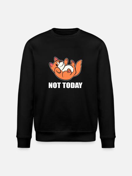 Corgi Dog - Stanley/Stella ROLLER Unisex Organic Sweatshirt - black