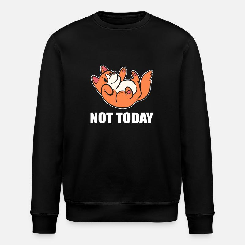 Corgi Hund - Stanley/Stella Unisex Bio-Sweatshirt ROLLER - Schwarz