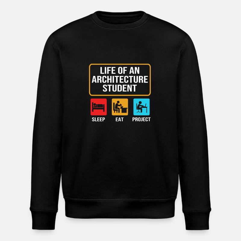 Architect Architecture - Stanley/Stella ROLLER Unisex Organic Sweatshirt - black