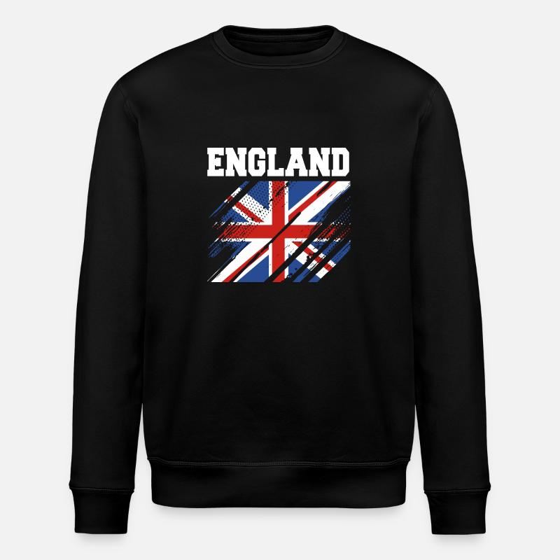 England Englisch - Stanley/Stella Unisex Bio-Sweatshirt ROLLER - Schwarz
