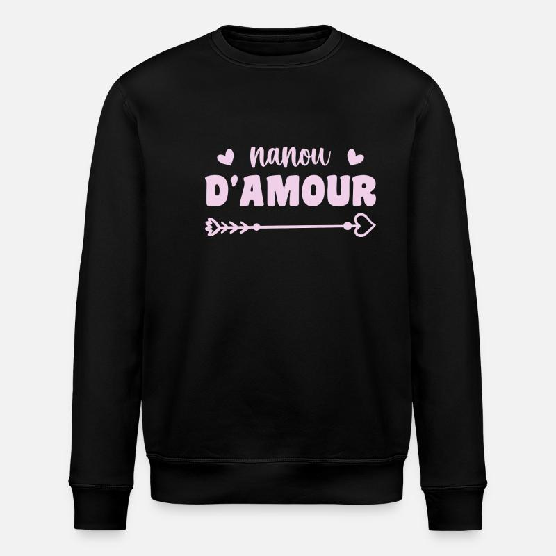 Nanou der Liebe - Stanley/Stella Unisex Bio-Sweatshirt ROLLER - Schwarz