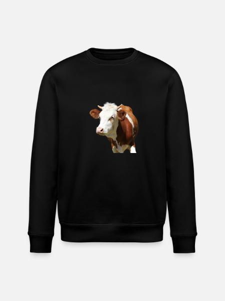 Cow - Stanley/Stella ROLLER Unisex Organic Sweatshirt - black