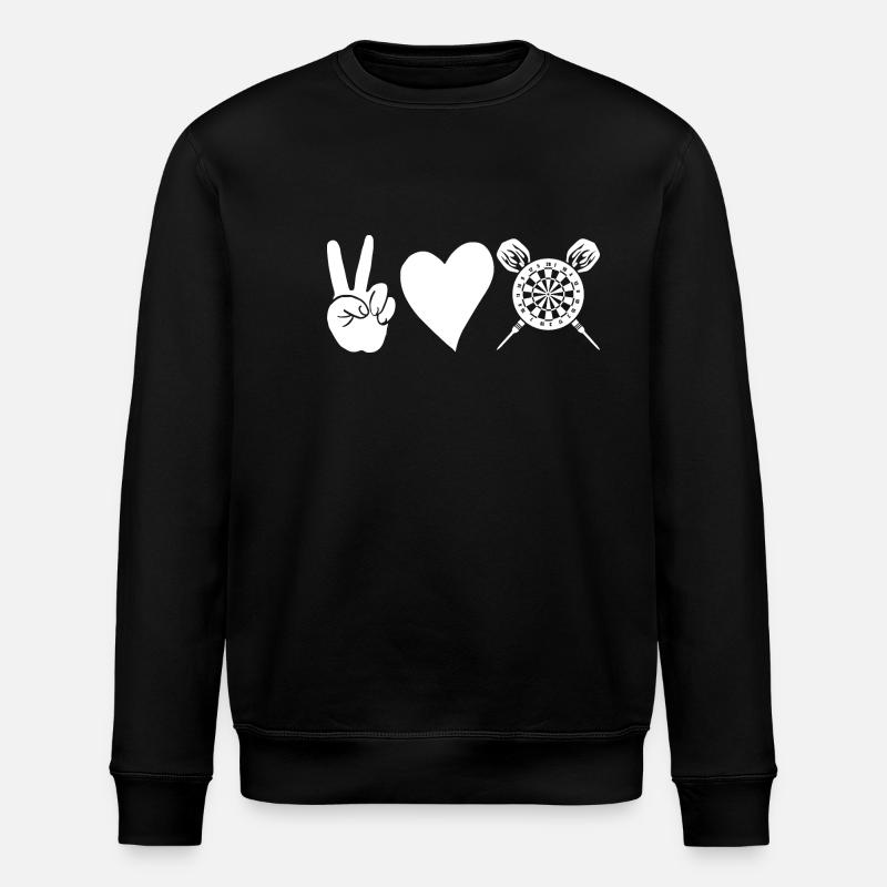 Darts player Darts - Stanley/Stella ROLLER Unisex Organic Sweatshirt - black