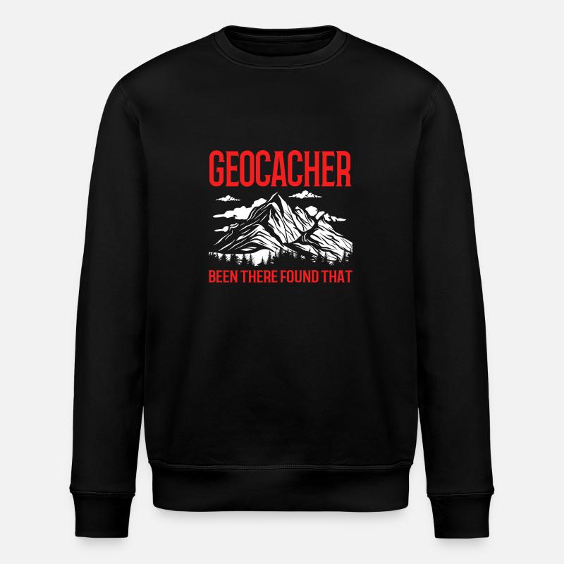 Geocaching Geocache Geocacher - Stanley/Stella ROLLER Unisex Organic Sweatshirt - black