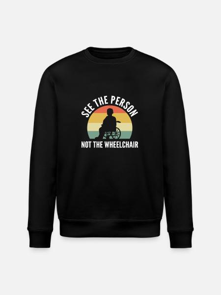 Fauteuil roulant - Sweat bio ROLLER Stanley/Stella Unisexe - noir