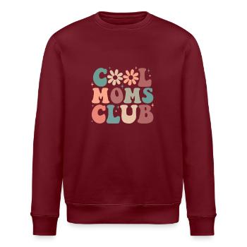 Cool Moms Club Drôle Rétro Groovy Maman Maman - Sweat bio ROLLER Stanley/Stella Unisexe - bordeaux - Devant - Nik (191cm)