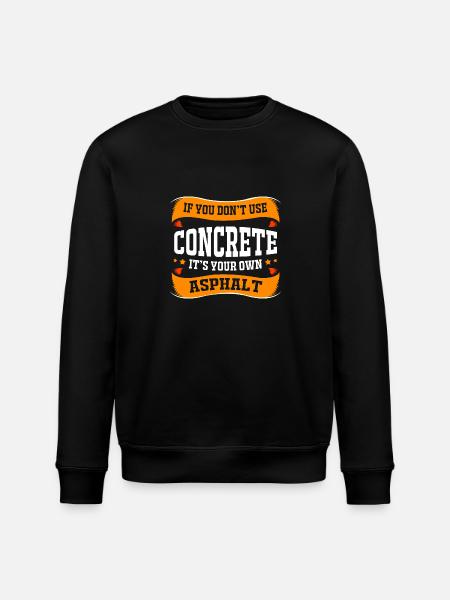 Construction worker construction site - Stanley/Stella ROLLER Unisex Organic Sweatshirt - black