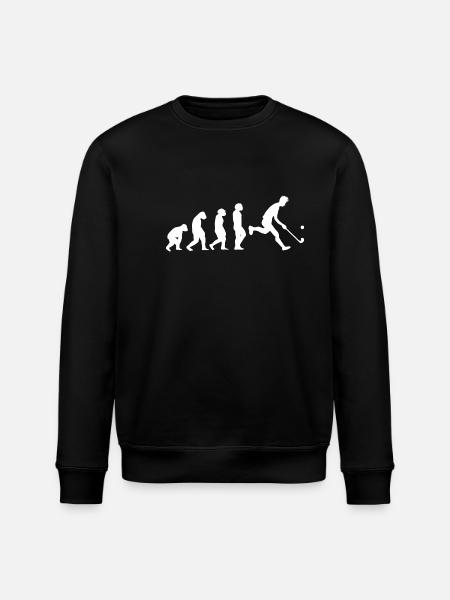Feldhockeyspieler Evolution Feldhockey - Stanley/Stella Unisex Bio-Sweatshirt ROLLER - Schwarz