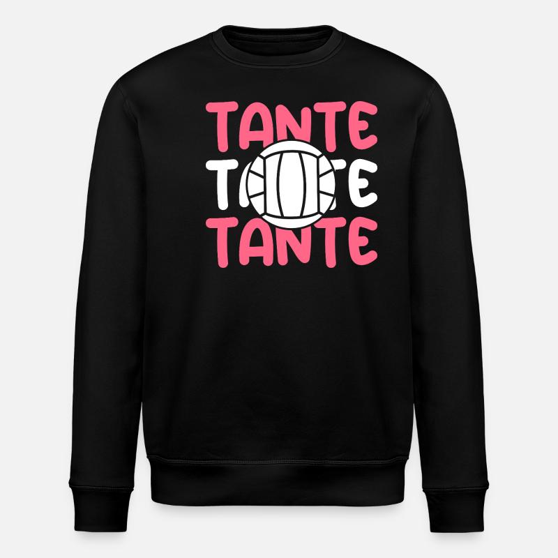 Handball player aunt handball - Stanley/Stella ROLLER Unisex Organic Sweatshirt - black