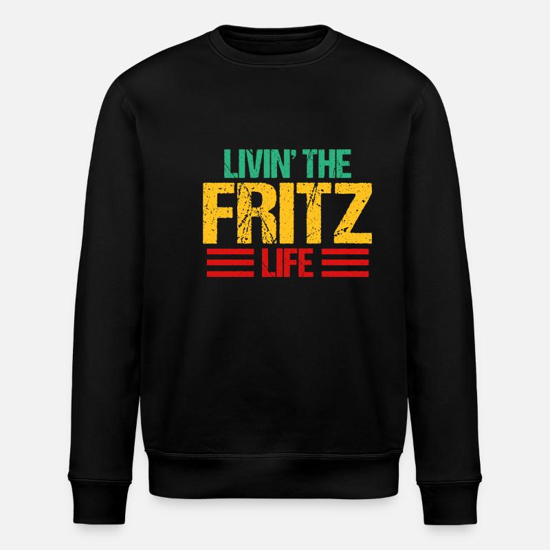 Fritz - Stanley/Stella Unisex Bio-Sweatshirt ROLLER - Schwarz