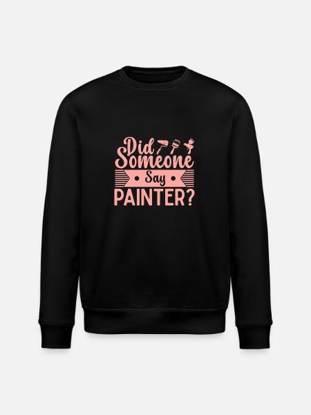 House Painter Dad Unique Gifts - Stanley/Stella ROLLER Unisex Organic Sweatshirt - black