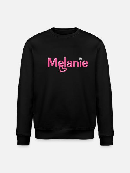 Melanie Name Ballonschrift - Stanley/Stella Unisex Bio-Sweatshirt ROLLER - Schwarz