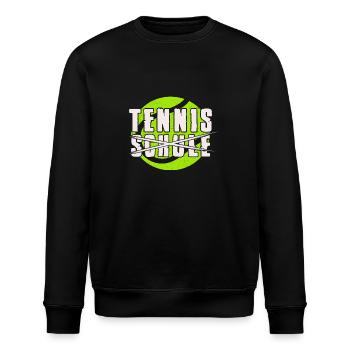 Tennis Statt Schule Tennisspieler Geschenkidee - Stanley/Stella Unisex Bio-Sweatshirt ROLLER - Schwarz - Vorne - Nik (191cm)