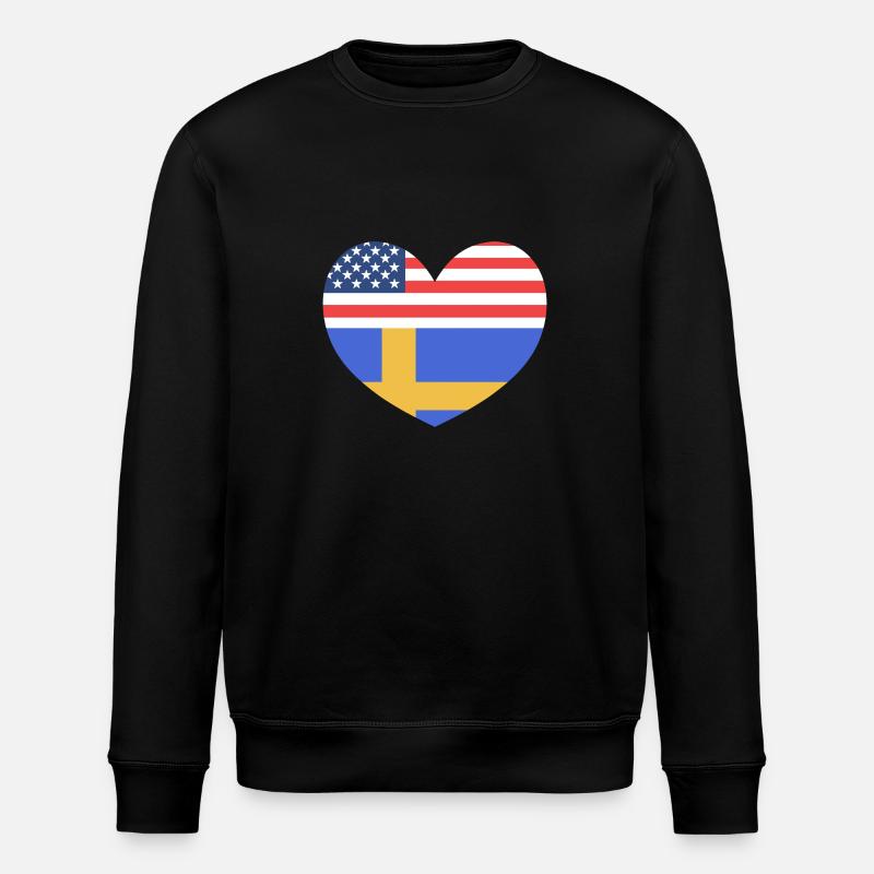 Schweden Schwedisch - Stanley/Stella Unisex Bio-Sweatshirt ROLLER - Schwarz
