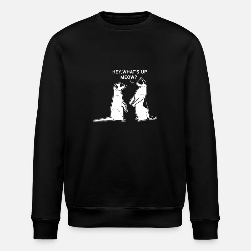Erdmännchen - Stanley/Stella Unisex Bio-Sweatshirt ROLLER - Schwarz