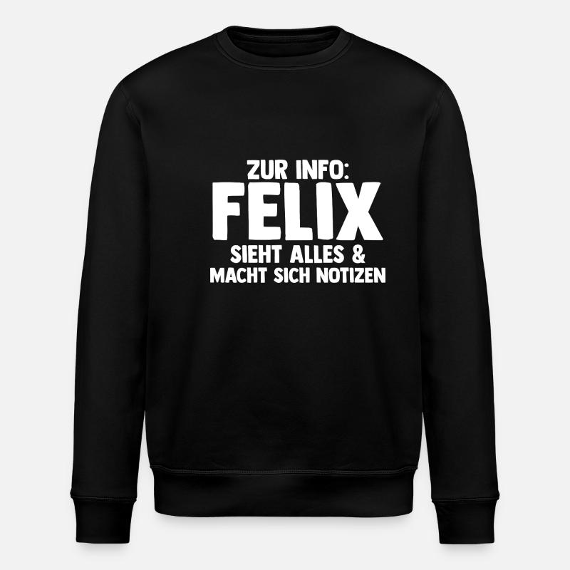 Felix - Stanley/Stella ROLLER Unisex Organic Sweatshirt - black