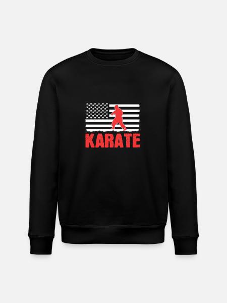 Karate Self-Defense Martial Arts - Stanley/Stella ROLLER Unisex Organic Sweatshirt - black