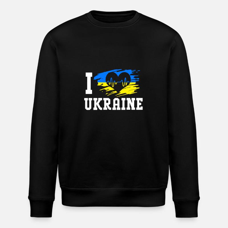 Ukraine - Stanley/Stella Unisex Bio-Sweatshirt ROLLER - Schwarz