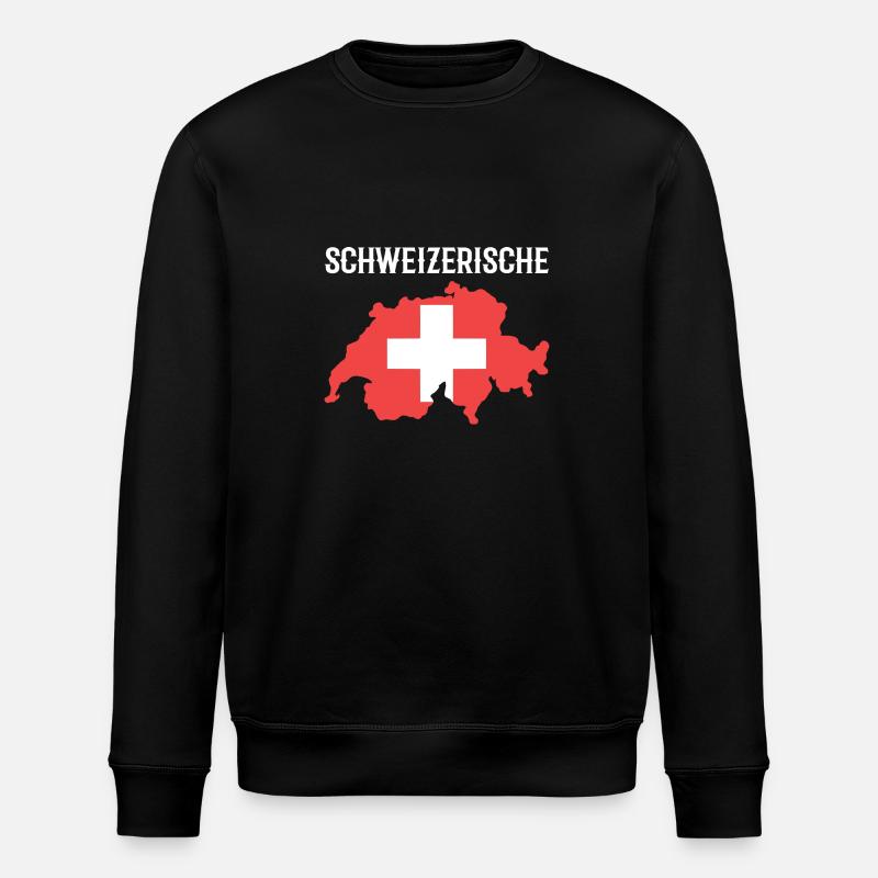 Suisse - Sweat bio ROLLER Stanley/Stella Unisexe - noir