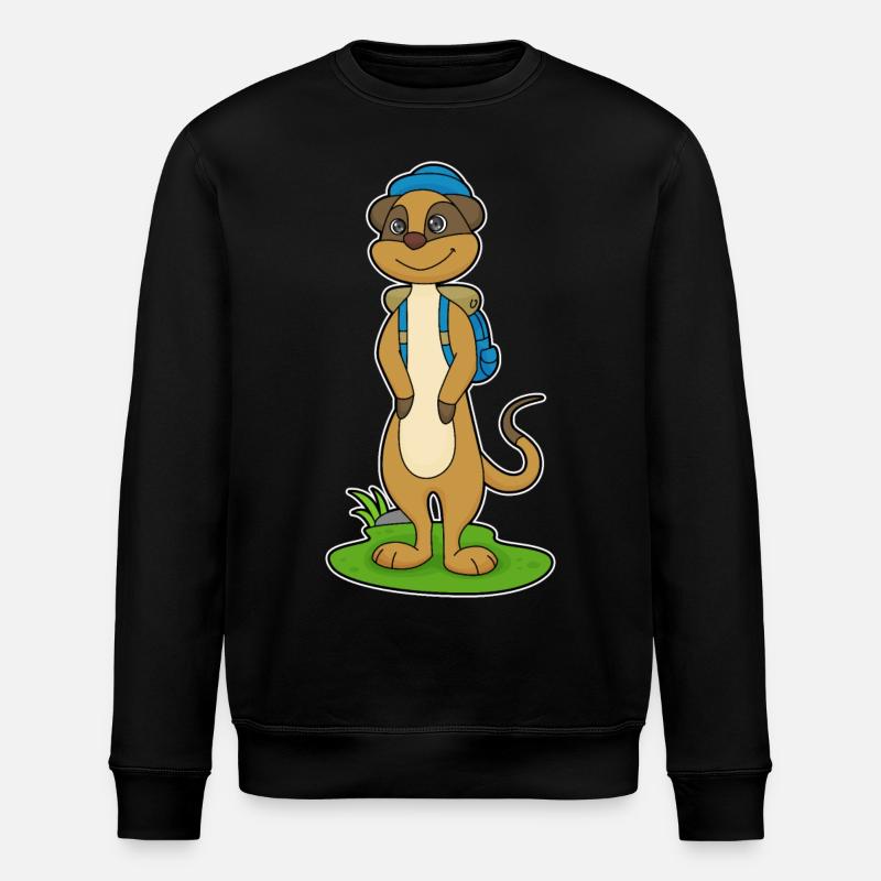 Meerkat Adventure Backpack - Stanley/Stella ROLLER Unisex Organic Sweatshirt - black