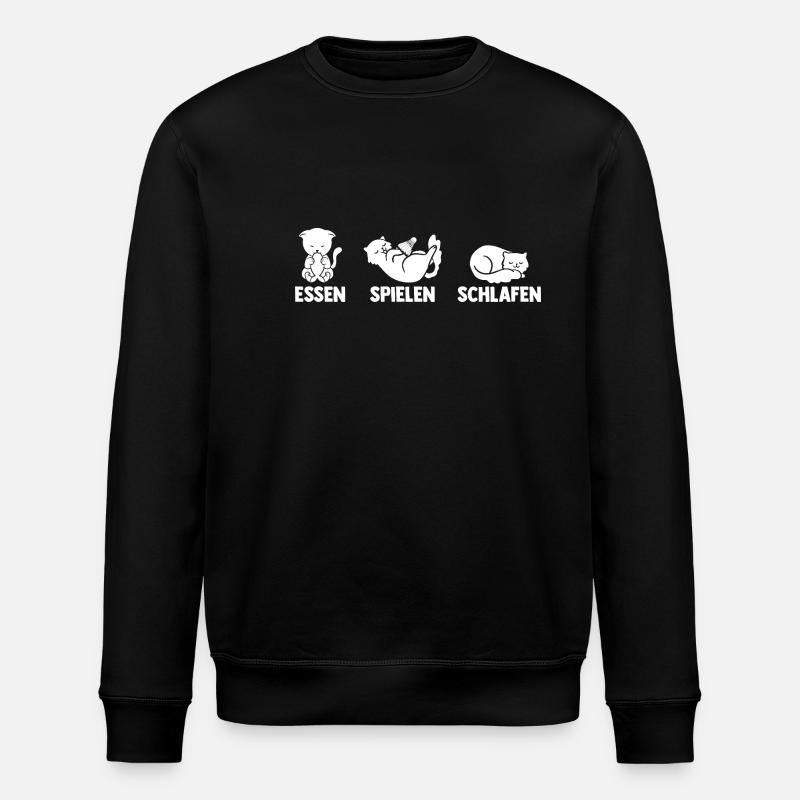 Federball Badminton - Stanley/Stella ROLLER Unisex Organic Sweatshirt - black