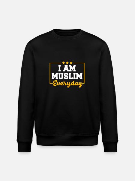 Muslimsk islam Muslimsk Muslima Eid Mubarak - Stanley/Stella økologisk unisex-sweatshirt ROLLER - sort
