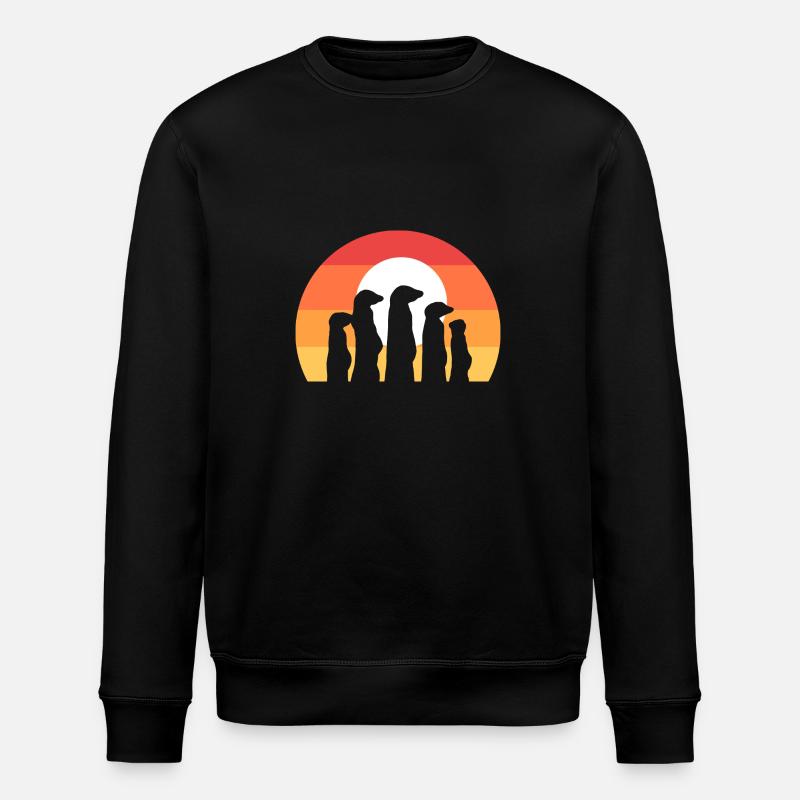 Meerkat - Stanley/Stella ROLLER Unisex Organic Sweatshirt - black