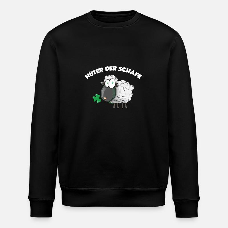 Hüter der Schafe - Stanley/Stella Unisex Bio-Sweatshirt ROLLER - Schwarz