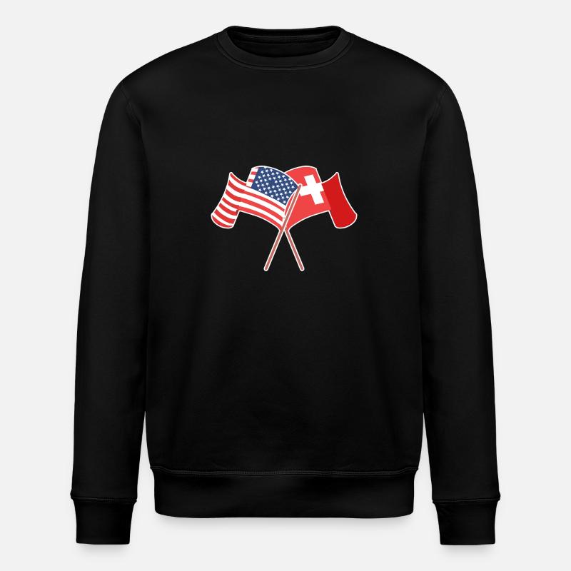 Schweiz Schweizer Schweizerdeutsch - Stanley/Stella Unisex Bio-Sweatshirt ROLLER - Schwarz