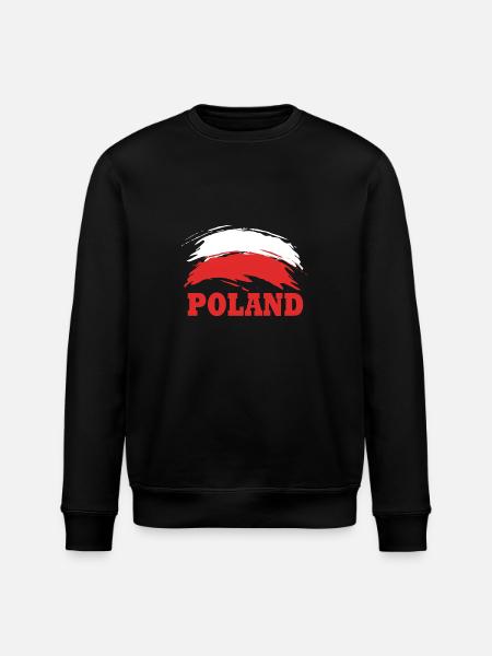 Poland Polish - Stanley/Stella ROLLER Unisex Organic Sweatshirt - black