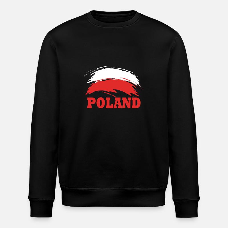 Poland Polish - Stanley/Stella ROLLER Unisex Organic Sweatshirt - black