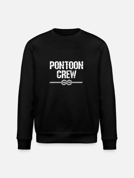 Pontonboot Boot Boote - Stanley/Stella Unisex Bio-Sweatshirt ROLLER - Schwarz