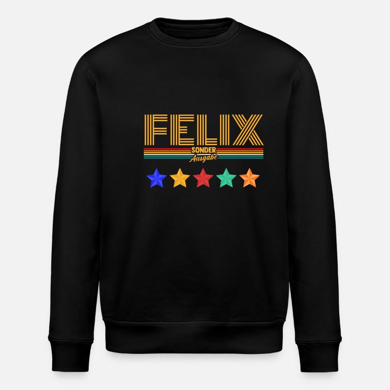 Felix - Stanley/Stella Unisex Bio-Sweatshirt ROLLER - Schwarz