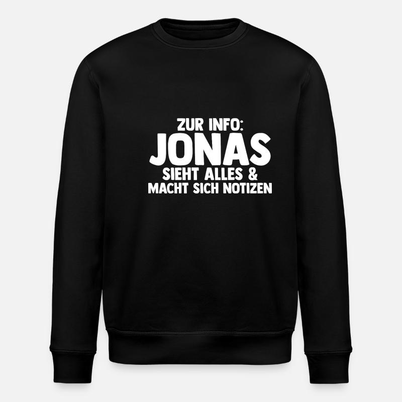 Jonas - Stanley/Stella ROLLER Unisex Organic Sweatshirt - black