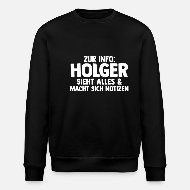 Holger - Stanley/Stella Unisex Bio-Sweatshirt ROLLER - Schwarz